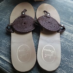 Jack Rogers sandals brown in color size 9